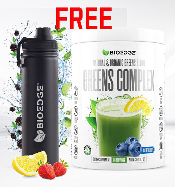 Organic Greens + Stainless Steel Bottle Bundle