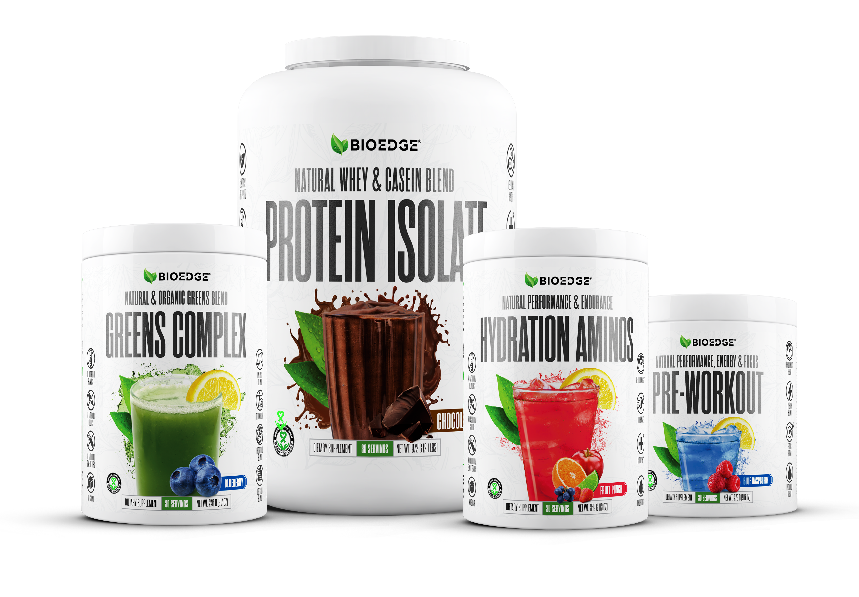 HEALTH & FITNESS STACK with WHEY PROTEIN +