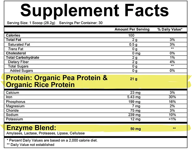ORGANIC PLANT-BASED PROTEIN